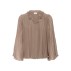 Bluse "NuriSZ" nougat brun m/ bindebånd - Saint Tropez