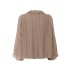 Bluse "NuriSZ" nougat brun m/ bindebånd - Saint Tropez
