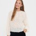 Bluse råhvid "NilsineSZ" m/ fjerdetlajer - Saint Tropez
