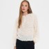 Bluse råhvid "NilsineSZ" m/ fjerdetlajer - Saint Tropez