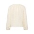 Bluse råhvid "NilsineSZ" m/ fjerdetlajer - Saint Tropez