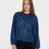 Bluse midnatsblå "NilsineSZ" m/ fjerdetaljer - Saint Tropez