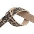 Bælte m/ leopard print og guldfarvet spænde - Depeche