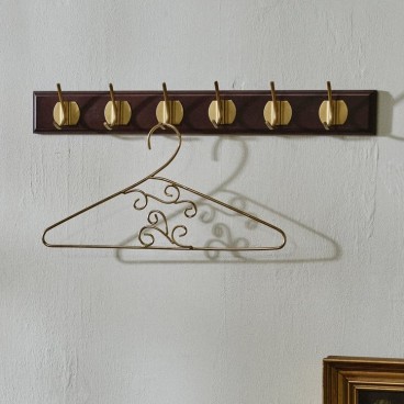 Knagerække "Edgy" brun m/ 6 knager - Nordal - L: 60