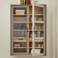 Vægskab "Viva" grå m/ 2 låger - Nordal H: 120