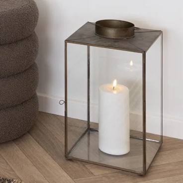 Lanterne "Mohali" m/ messingfinish - House Nordic H: 42