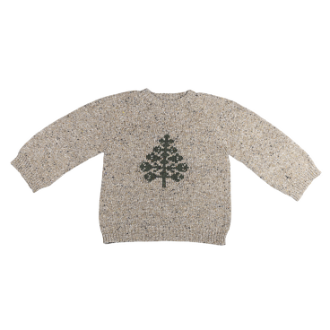 Strikket sweater m/ juletræ t/ børn - Maileg