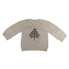 Strikket sweater m/ juletræ str. 3-4 år - Maileg