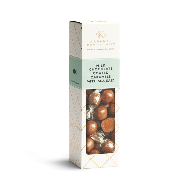 Karamelkugler m/ havsalt og lys chokolade - Karamel Kompagniet 109 g