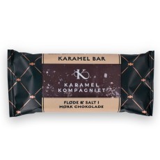 Karamel Bar - Fløde & Salt i mørk chokolade - Karamel Kompagniet 50 g
