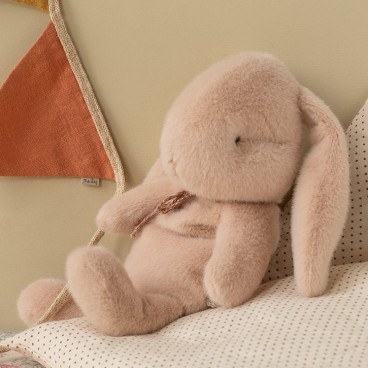 Kanin pudder i plys m/ glimmersløjfe - Maileg