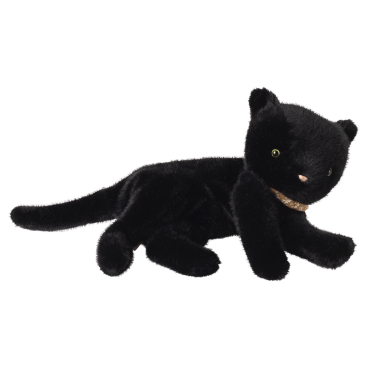 Kattekilling sovende i sort plys - Maileg L: 37