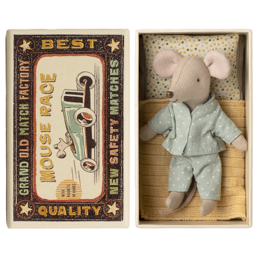 Lillebror mus i prikket tøj og tændstikæske - Maileg