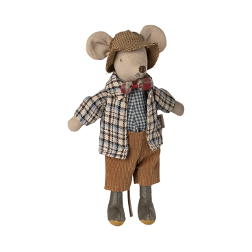 Bedstefar mus i tern og fløjlsbukser - Maileg