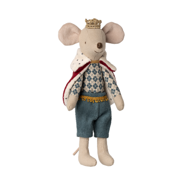 Konge mus m/ krone og kappe - Maileg - Far