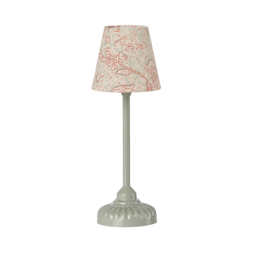 Miniature gulvlampe mintfarvet t/ mus - Maileg H: 14 cm