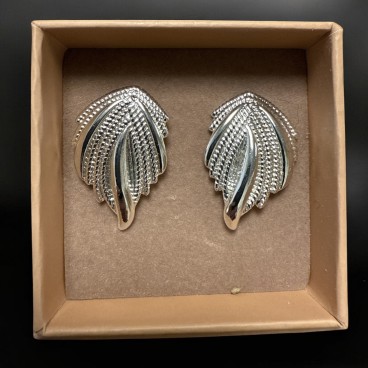 Øreringe / ørestikker - Friihof + Siig - sølvbelagt "Chris"