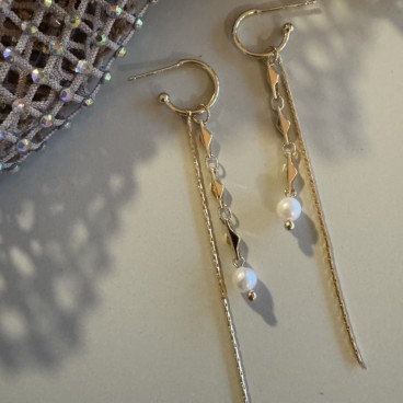 Øreringe / ørestikker - Friihof + Siig - guldbelagt