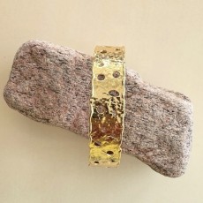 Armbånd - Friihof + Siig - guldbelagt "Saga"