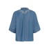 Bluse "OnayaSZ" blød denim m/ broderi - Saint Tropez