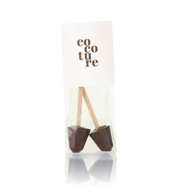 Marcipan juletræ m/ mørk chokolade i grøn æske - Cocoture 80 g