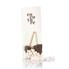 Mørk chokosticks 2 stk. & mikro marshmallow - Cocoture 59 g