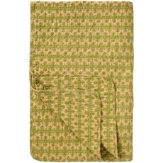 Quilt / Vattæppe m/ grønt mønster - Ib Laursen 130x180