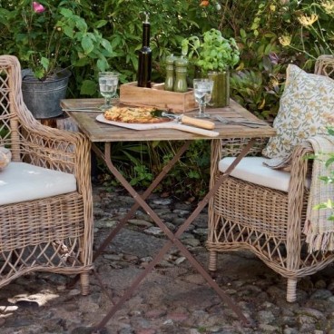 Bord m/ træbordplade og metalstel foldbar brun