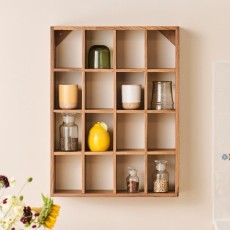 Væghylde m/ 16 rum UNIKA - Ib Laursen - 46x61 cm