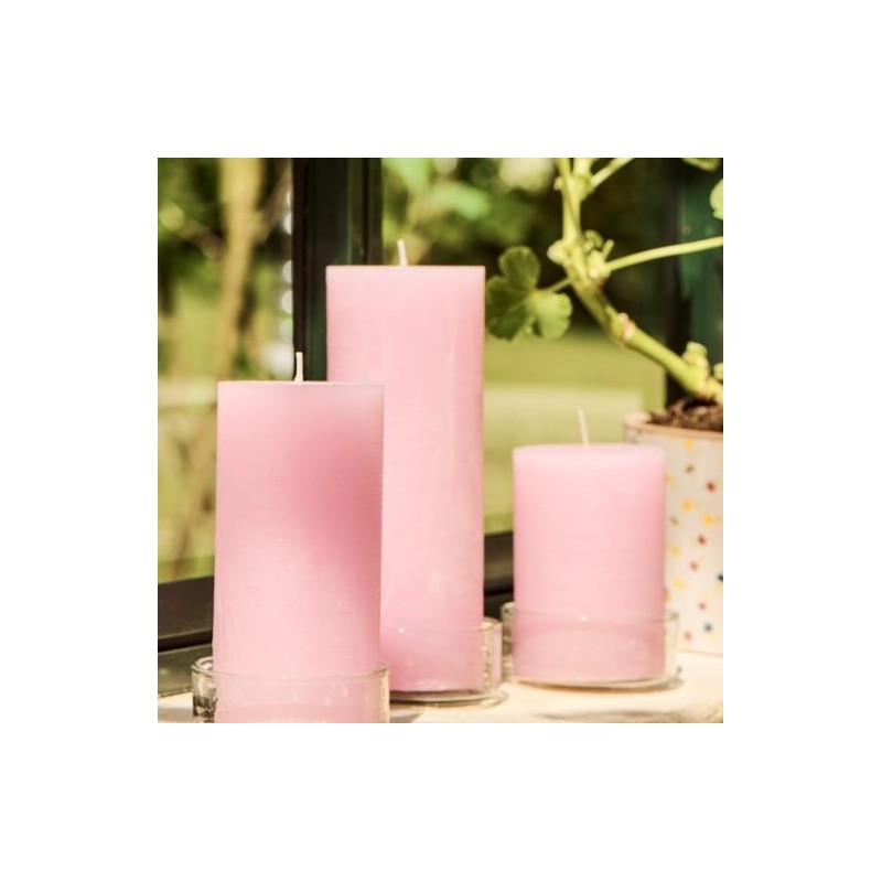 Bloklys rustik lyserød "Celia" - Ib Laursen 6,8x18