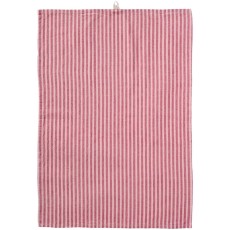 Viskestykke Linea m/ lyserøde og hindbærfarvede striber - Ib Laursen 50x70