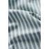 Viskestykke Linea m/ grå og turkise striber - Ib Laursen 50x70