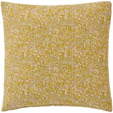 Hyndebetræk "Rita" natur m/ blomster - Ib Laursen 45x45