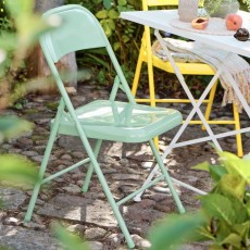 Klapstol metal grøn - Ib Laursen