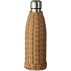 Termoflaske brun polyrattan - Ib Laursen 500 ml