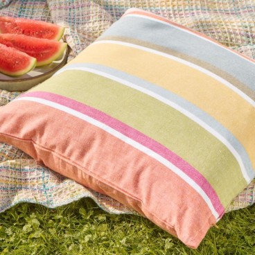 Pudebetræk m/ multifarvede striber - Ib Laursen 50x50