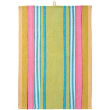 Viskestykke m/ multifarvede striber - Ib Laursen 50x70