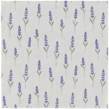 Servietter m/ lavendler - Ib Laursen 20 stk.