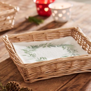 Servietkurv kvadratisk t/ 16,5x16,5 serviet - Ib Laursen