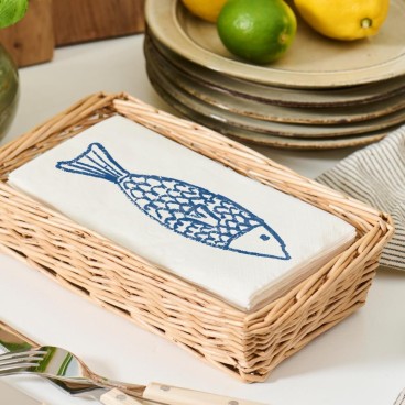 Servietkurv aflang t/ 10x20 serviet - Ib Laursen