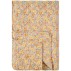 Quilt / vattæppe gul m/ flerfarvede blomster - Ib Laursen 130x180