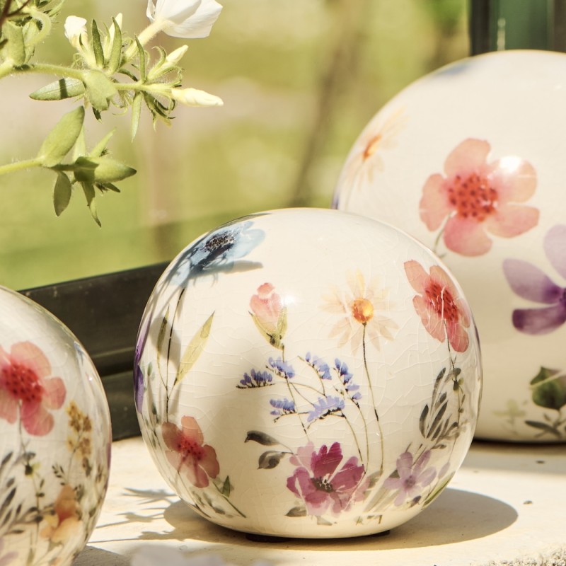 Dekokugle "Wildflowers" - Ib Laursen H: 8,5