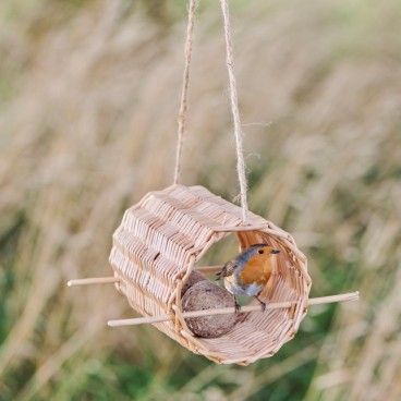 Fuglefoderophæng cylinder m/ 2 pinde - Ib Laursen