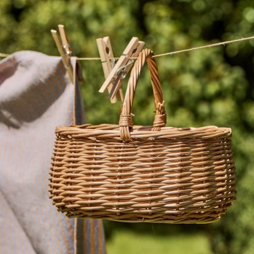 Kurv af pileflet m/ hank mini - Ib Laursen