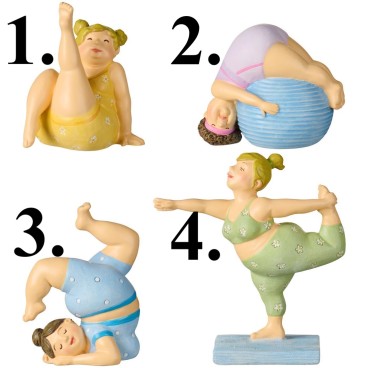 Damer i yoga-positur - Ib Laursen vælg ml. 4 forsk.