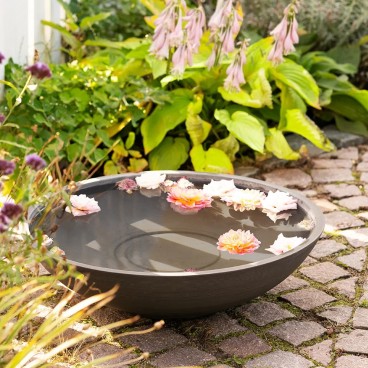 Vandblomst-fad "Fleuriste" mørkegrå - House Nordic Ø: 60 cm