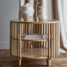 Sofabord rundt "Sali" mangotræ - Bloomingville Ø: 60