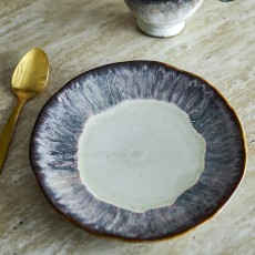 Tallerken "Imogen" grå/blå nuancer - Bloomingville Ø:16,5