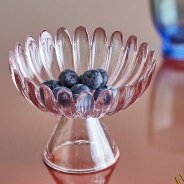 Opsats / skål "Nalu" af rosafarvet glas - Bloomingville Ø: 13