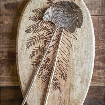 Salatbestik "Lyas" m/ messingfinish - Bloomingville - sæt